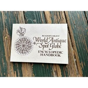 Vintage Readers Digest World Antique Spot Globe Handbook 1983 Scan-globe 2000